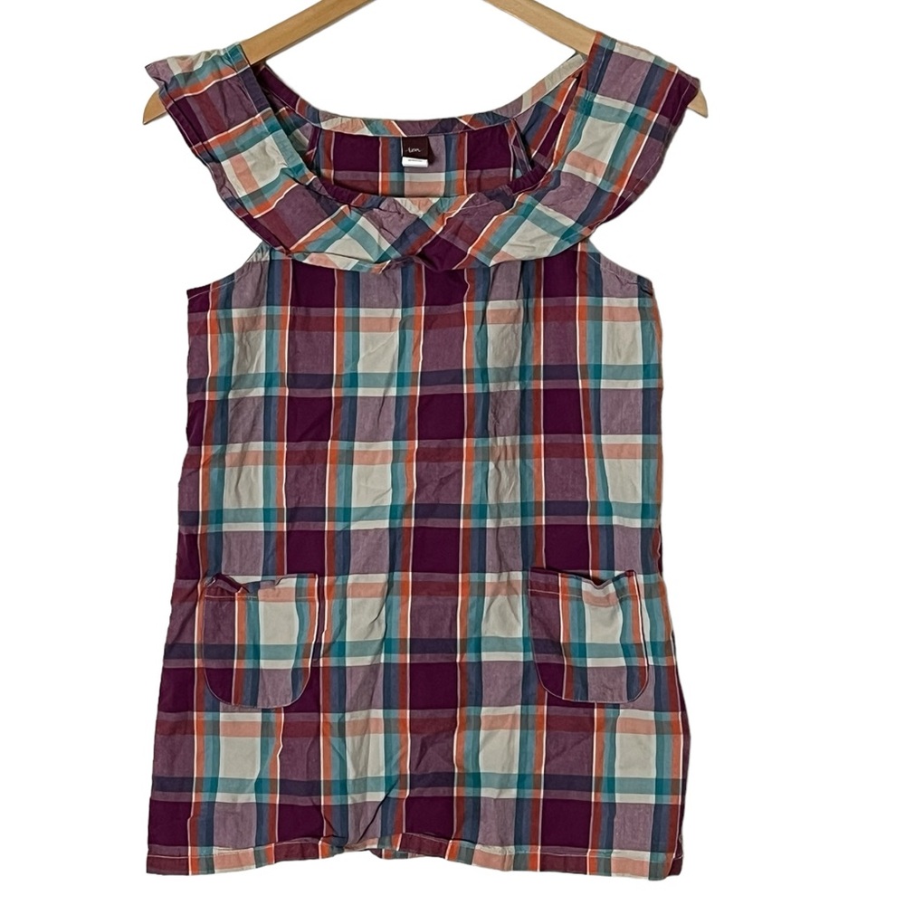 Tea Collection | Plaid cotton sundress Girl’s size 8
